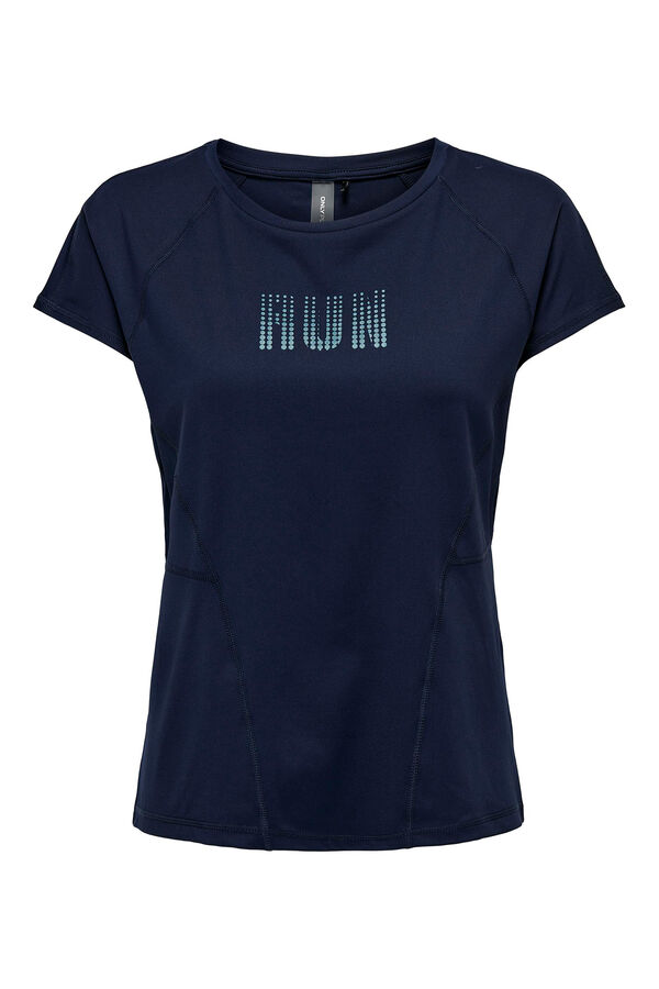 Only Play T-shirt manga curta run azul