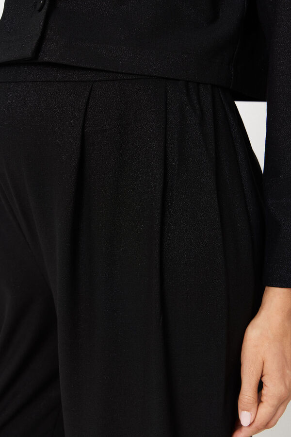 Mamalicious Calças com glitter maternity  preto