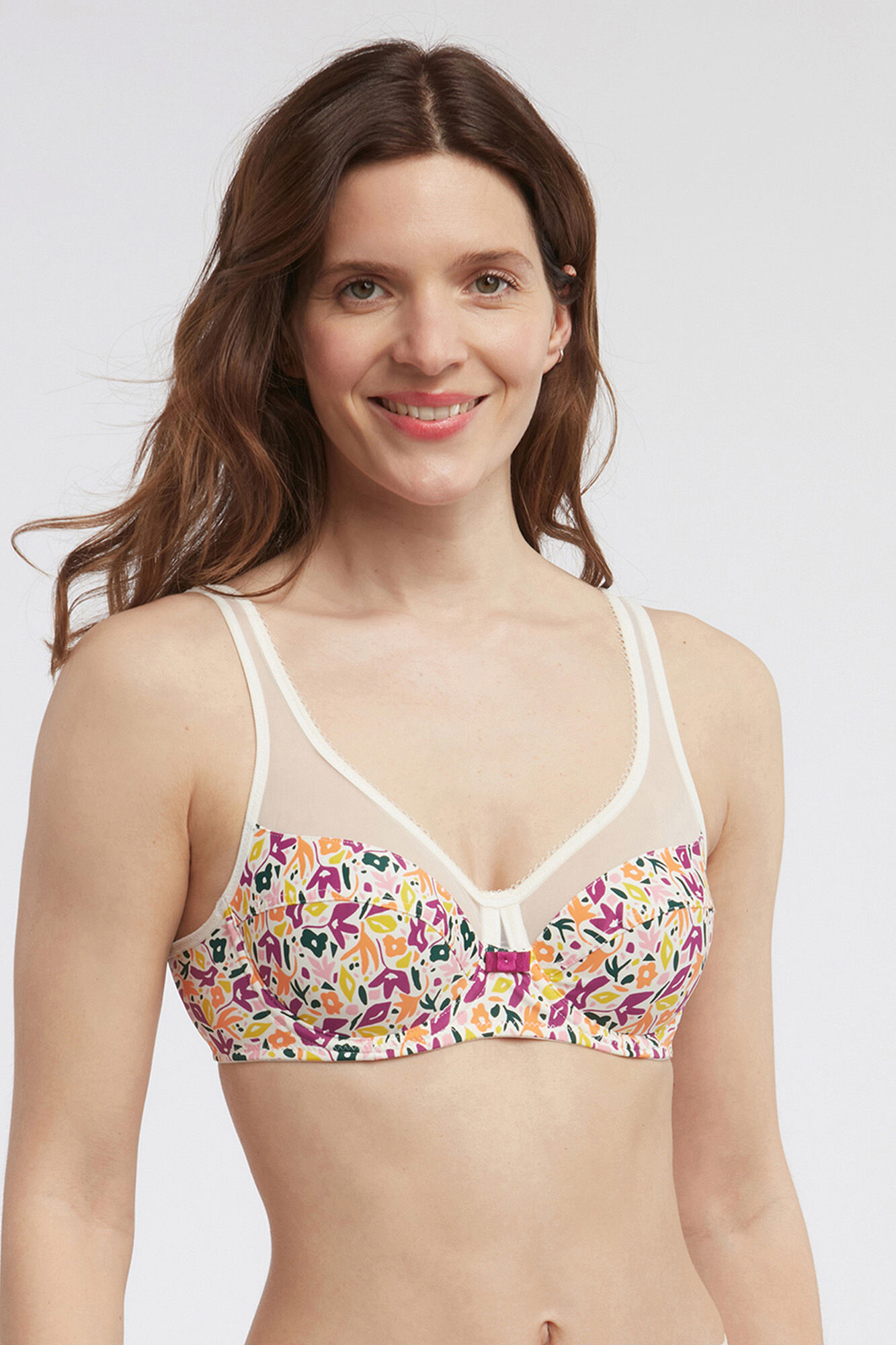 DIM Sujetador con aro de gran capacidad Generous con tul