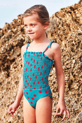 Gocco Mai&ocirc; azul claro com blusa de sol azul