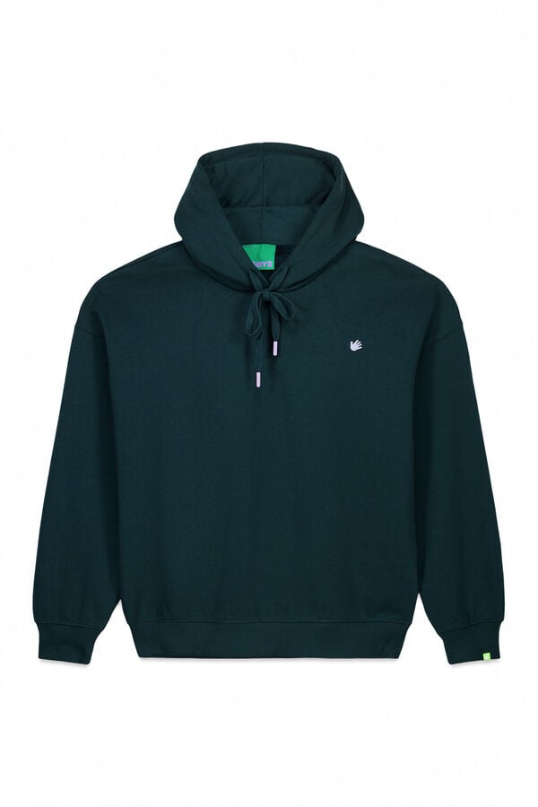 HI&BYE Sudadera capucha felpa verde verde