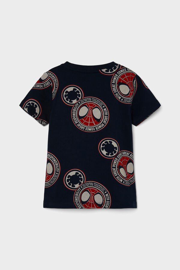 Name it T-shirt de menino de manga curta do SPIDERMAN azul
