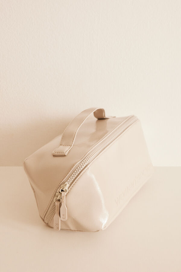 Women'secret Neceser mediano charol gris gris