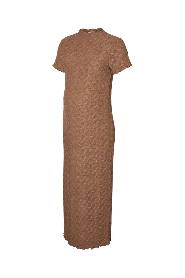 Mamalicious Vestido midi Maternity marr&oacute;n