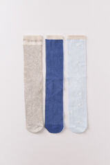 Women'secret Pack 3 meias compridas estampado lib&eacute;lula estampado
