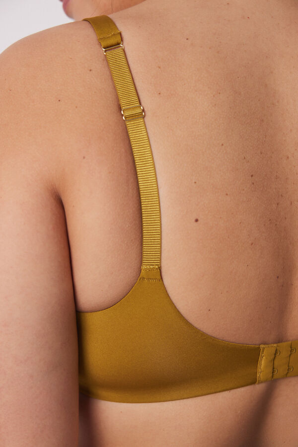 Women'secret Suti&atilde; de microfibra dourado PRETTY cl&aacute;ssico amarelo