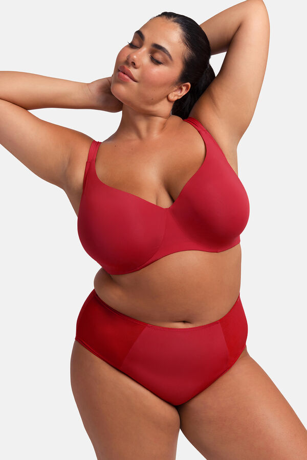 Dorina Culotte alta vermelho