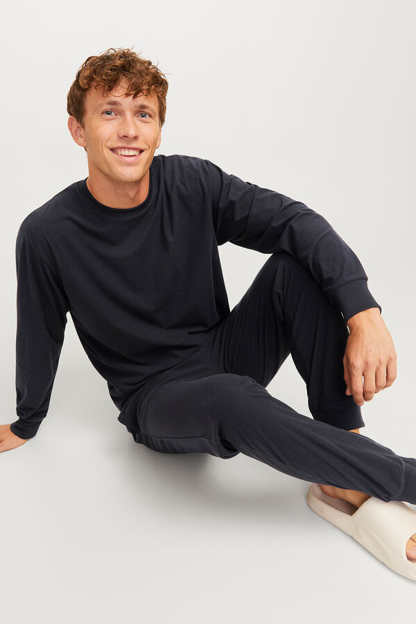 Jack & Jones Conjunto de fato de treino monocrom&aacute;tico preto