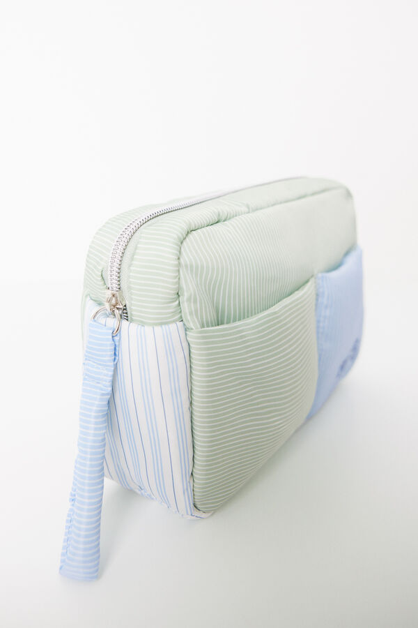 Women'secret Neceser mediano nylon estampado rayas estampado