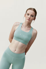 Born Living Yoga Top Noite Jade Cinza bege