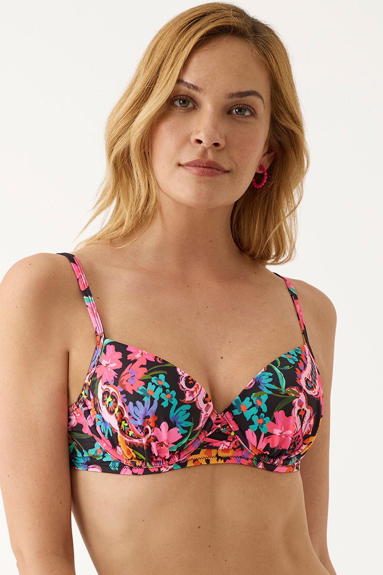 Promise Top biqu&iacute;ni com enchimento com aros floral