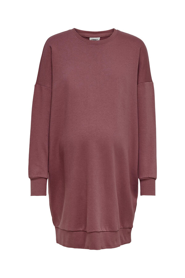 Only Maternity Vestido sudadera maternity rosa