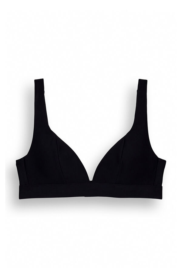 Women'secret Top bikini neopreno negro negro