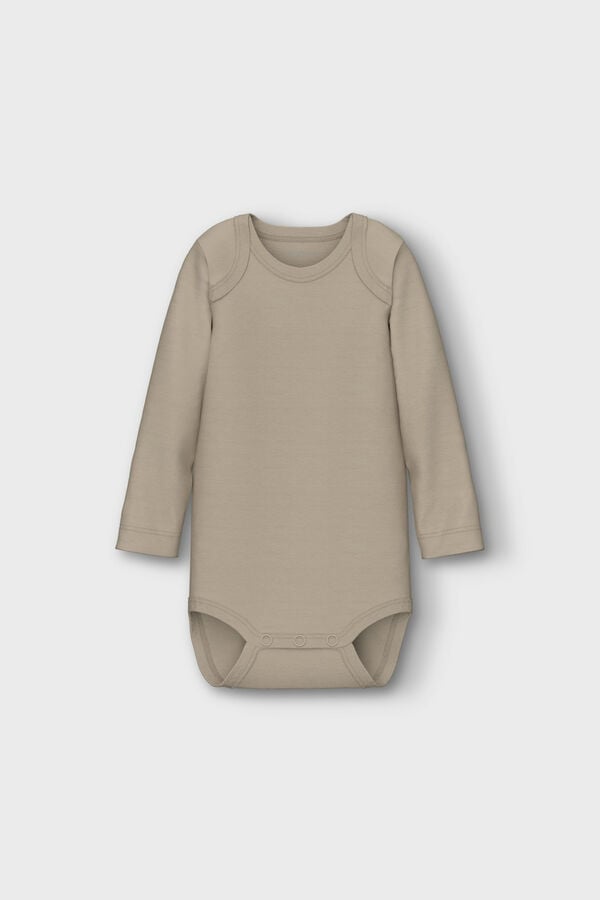 Name it Set 3 bodys osito beb&eacute; neutro gris