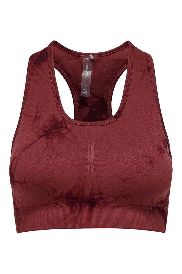Only Play Sujetador deportivo sin costuras rojo