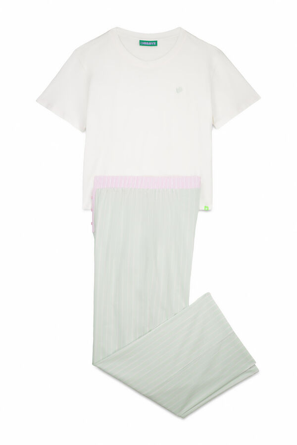 HI&BYE Pijama combinado rosa marfil