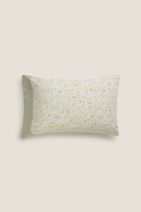 Textura Funda almohada algod&oacute;n flores
