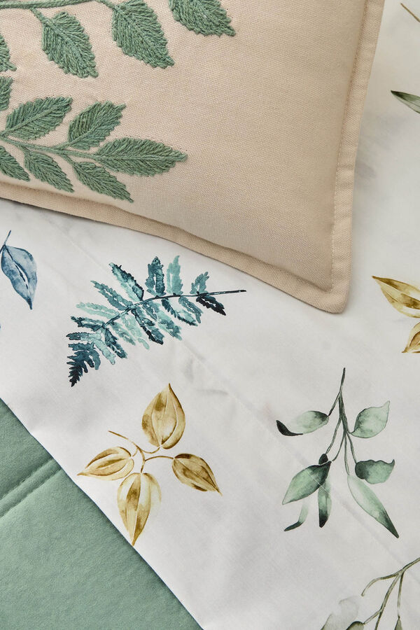 Textura Folhas de algod&atilde;o no galho verde