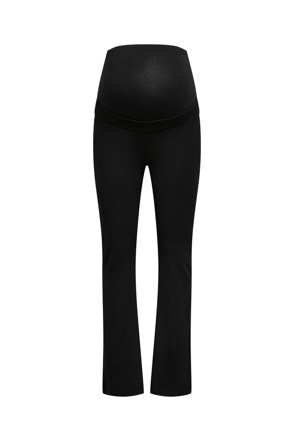 Womensecret Pantalón campana maternity negro