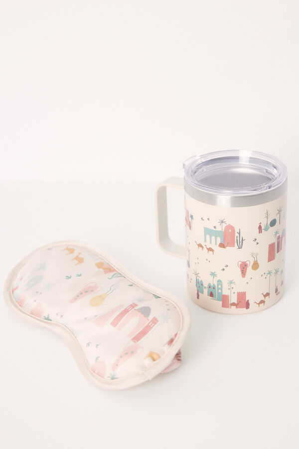 Women'secret Antifaz para dormir sat&eacute;n marfil marfil