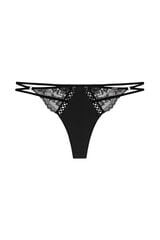 Dorina Braga tanga Lyra Satin negro