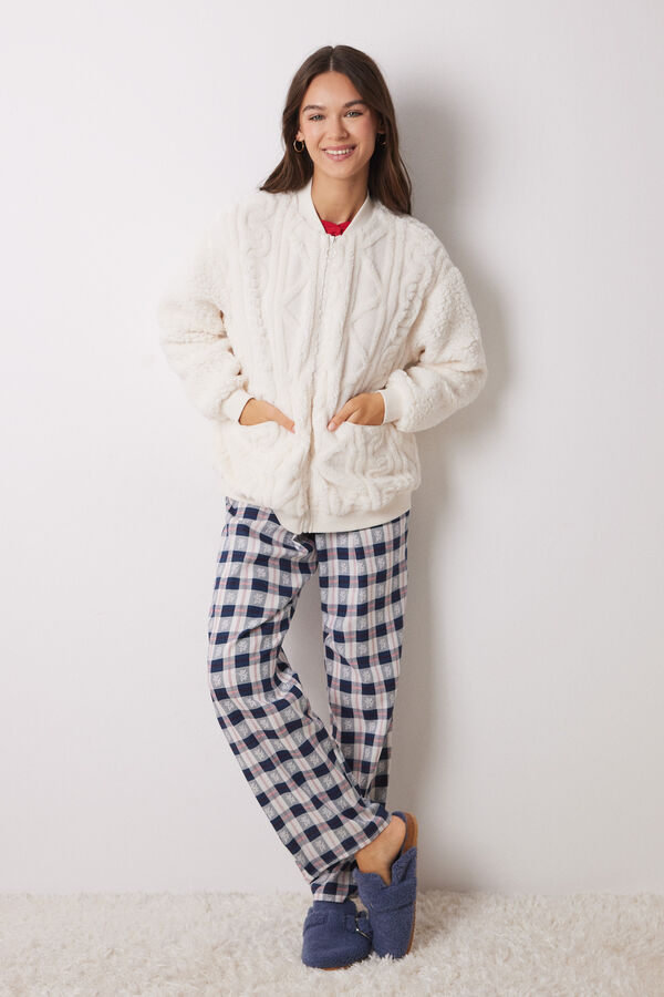 Women'secret Bata corta manga borreguito marfil