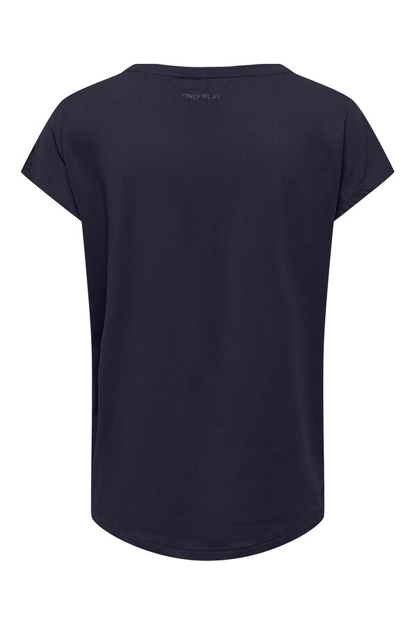 Only Play Camiseta t&eacute;cnica manga murci&eacute;lago azul