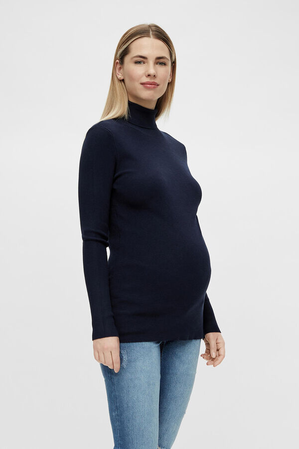 Womensecret Jersey cuello alto maternity azul