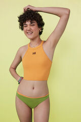 HI&BYE Pack 3 cuequinhas brasileiras algodão verde, azul e laranja branco