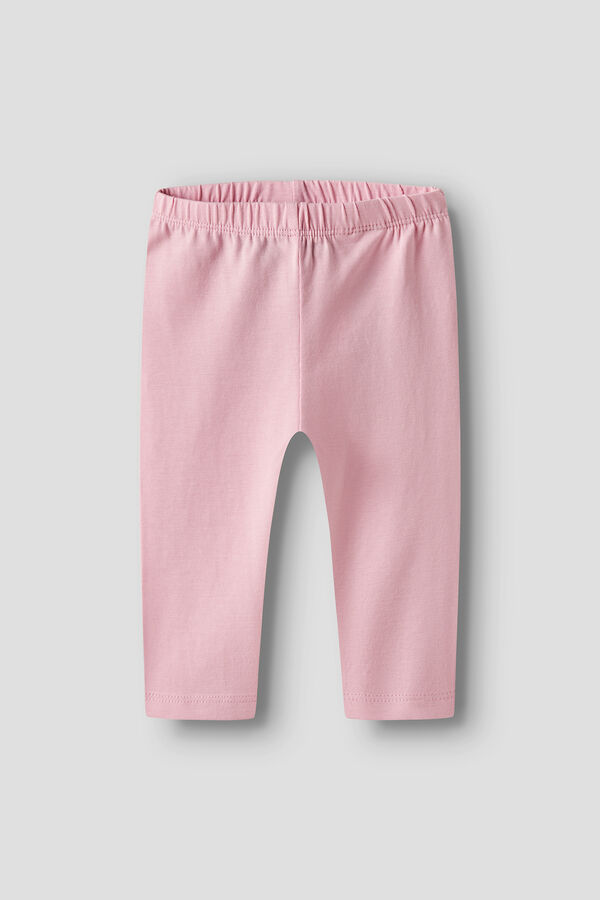 Name it Leggings de algod&atilde;o org&acirc;nico liso rosa