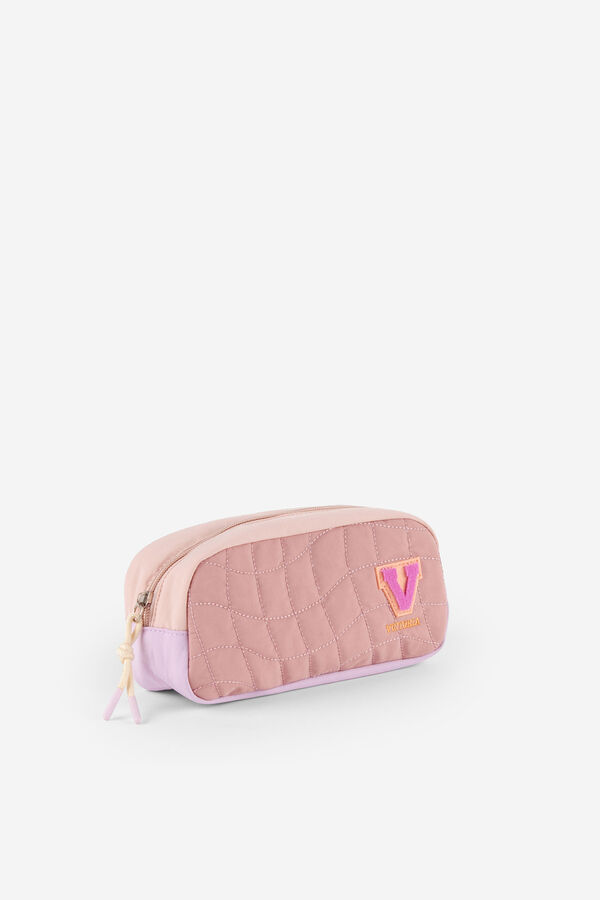 Victoria Neceser de nylon acolchado rosa