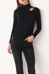 Cotonella Black high neck preto