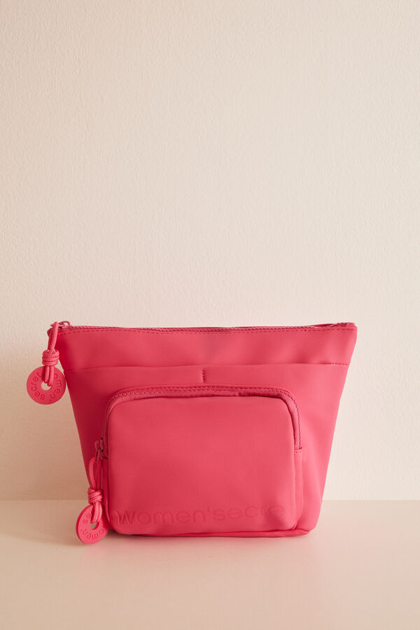 Women'secret Neceser grande rubber rosa fucsia