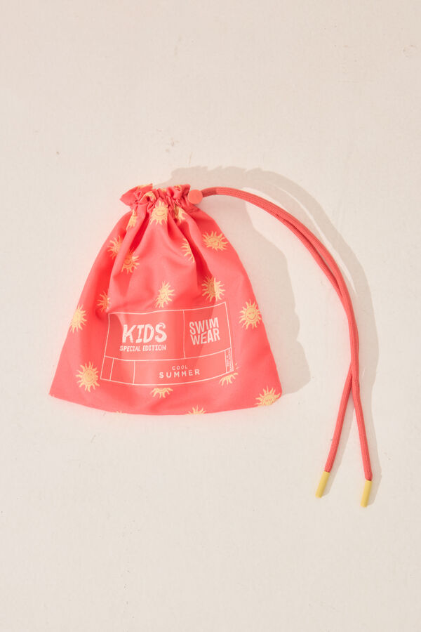 Women'secret Fato de banho menino estampa SmileyWorld&reg; borgonha