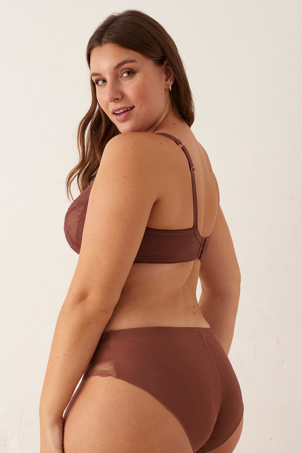 Promise Sutiã de capacidade com renda e armação cru