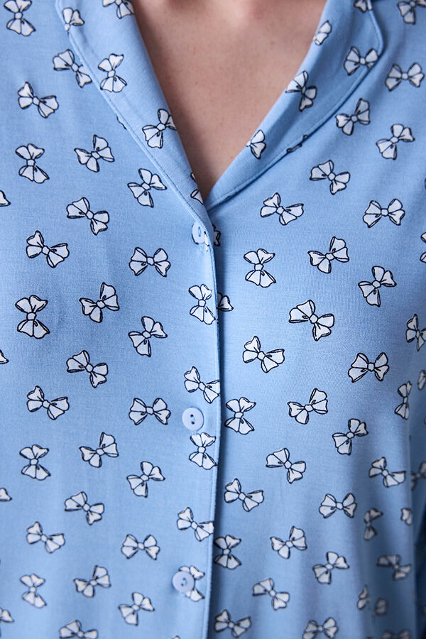 Penti Conjunto de pijama camisero largo azul