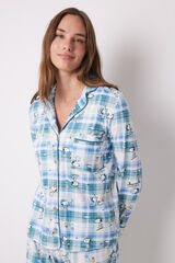 Women'secret Pijama camiseiro 100% algod&atilde;o Snoopy verde