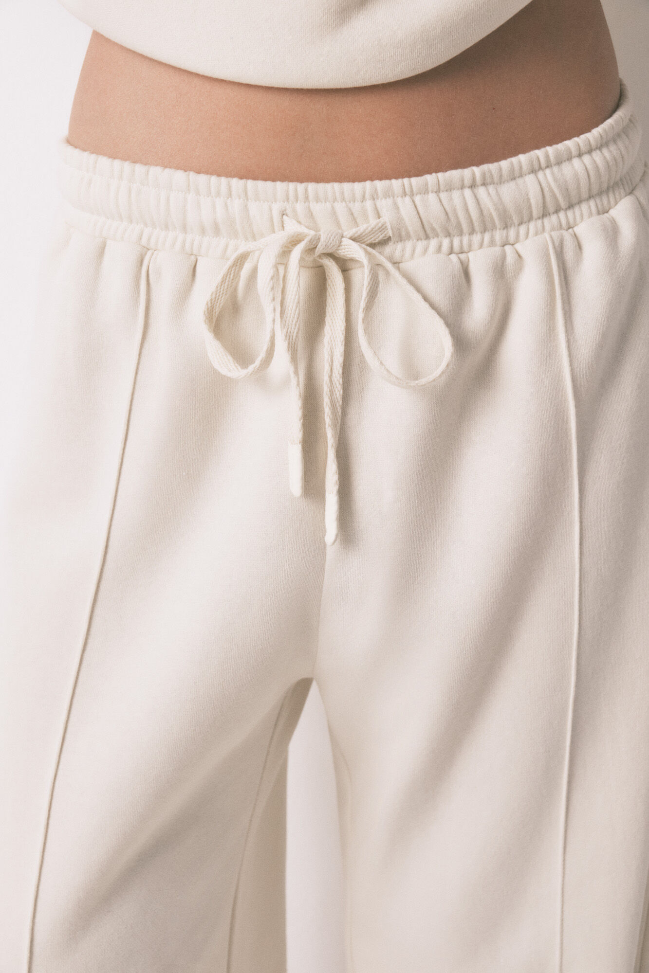 Women'secret Pantal&oacute;n largo felpa fina blanco