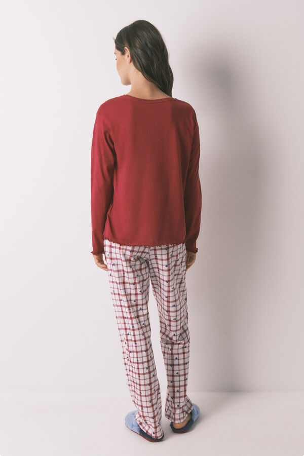 Women'secret Pijama largo algod&oacute;n Mickey rojo rojo