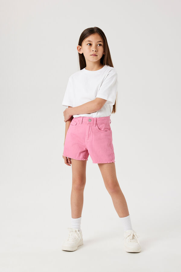 Name it Short com algod&atilde;o liso rosa