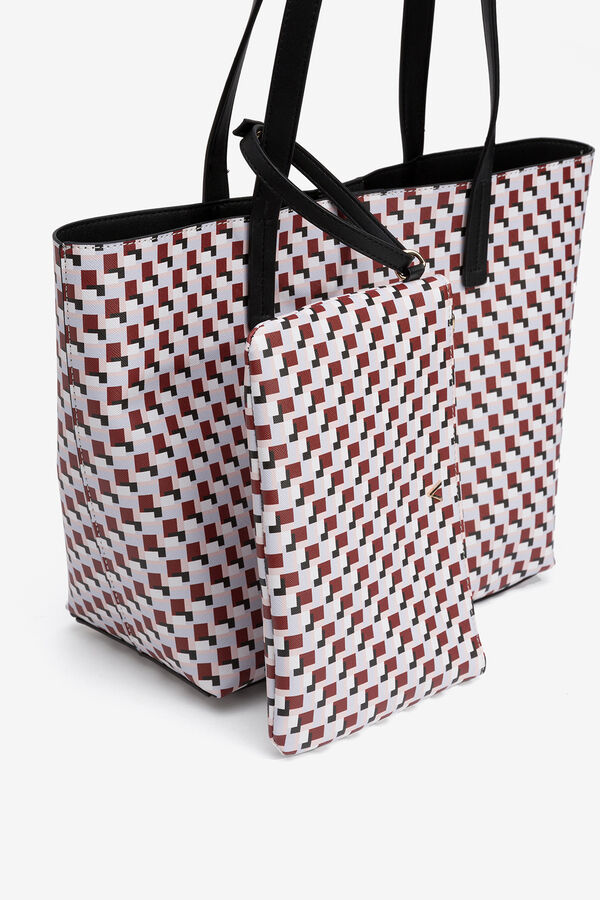 Vilanova Bolso Shopper Estampado rojo