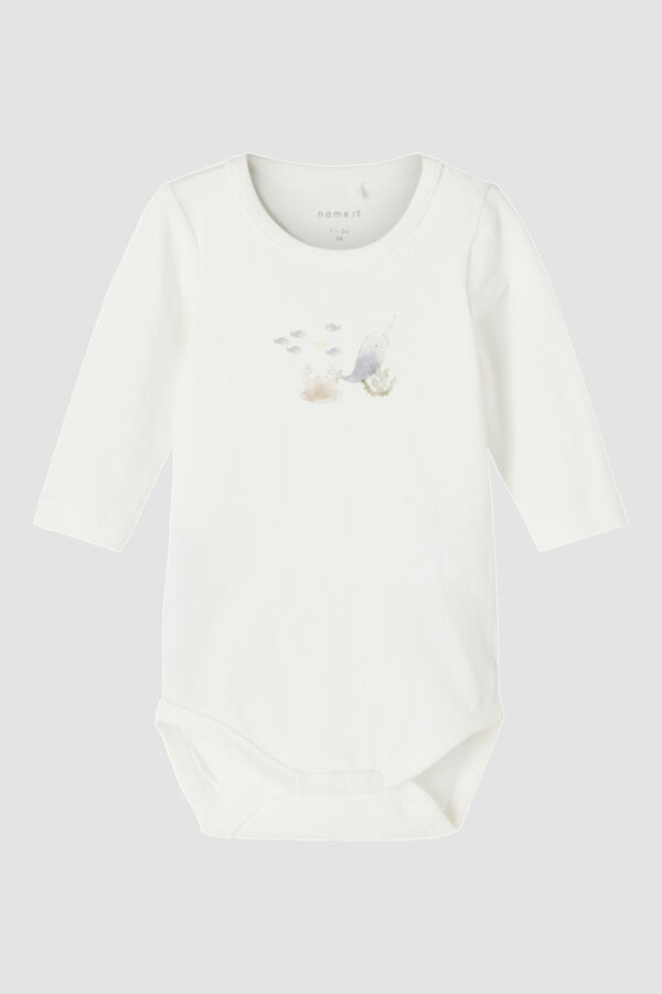 Womensecret Camiseta bebé niño algodón blanco