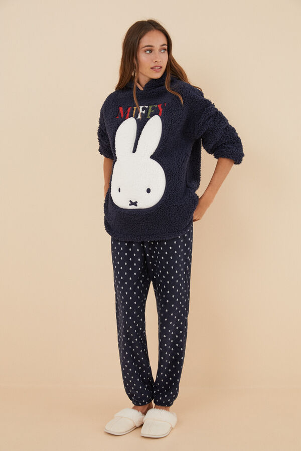 Women'secret Pijama polar Miffy azul azul