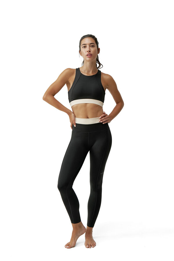 Born Living Yoga Legging deportivo Fiorella negro/blanco&nbsp;&nbsp; negro