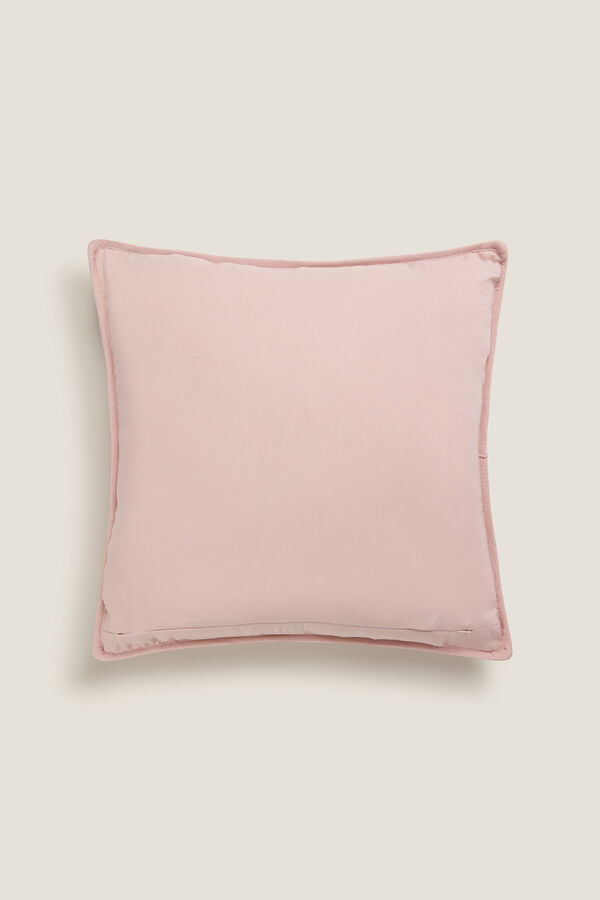 Textura Capa de almofada com costura riscas rosa