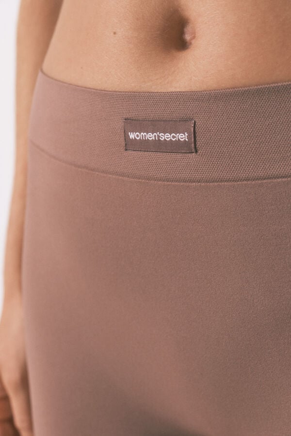 Women'secret Cal&ccedil;a marrom sem costura  cru
