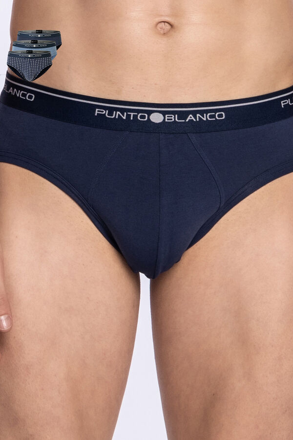 Punto Blanco Pack de 3 slips algod&oacute;n estampado