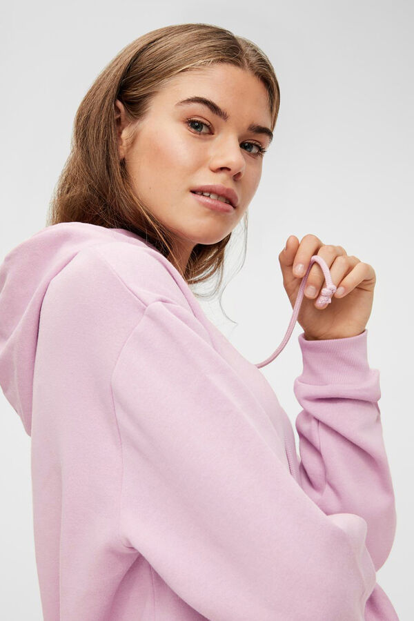Pieces Sudadera con capucha morado/lila