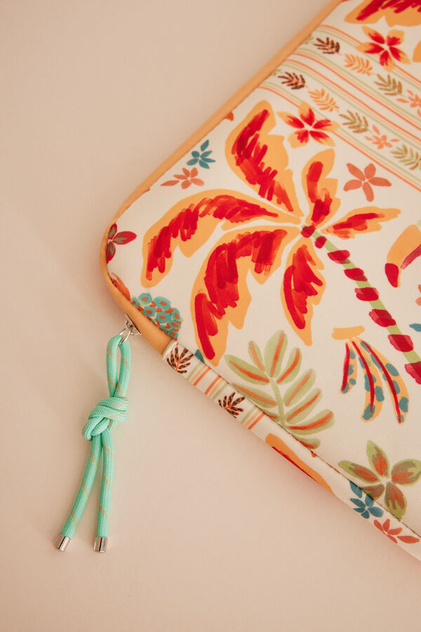 Women'secret Funda pórtatil estampado tropical estampado