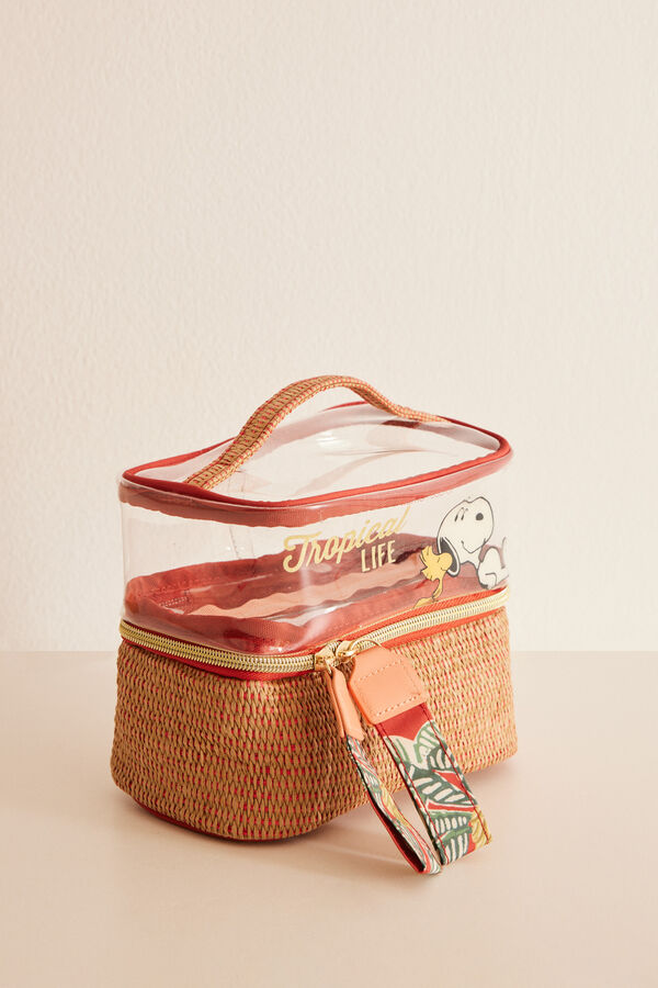 Women'secret Neceser grande rafia Snoopy nude